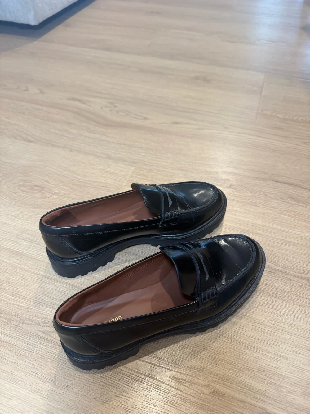 Reformation Agathea Leather Loafers for Women